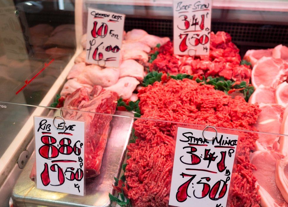 A meat counter