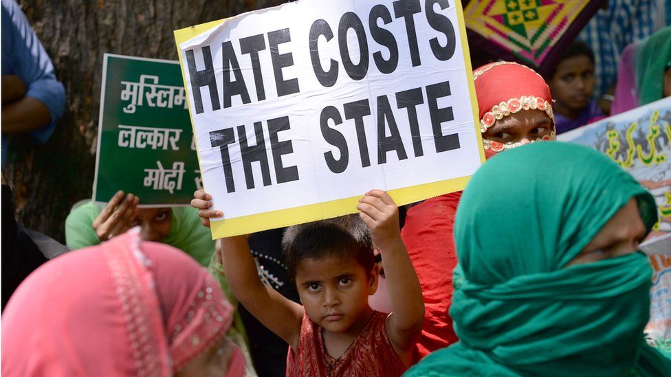 Protest against Dalit discrimination in Delhi