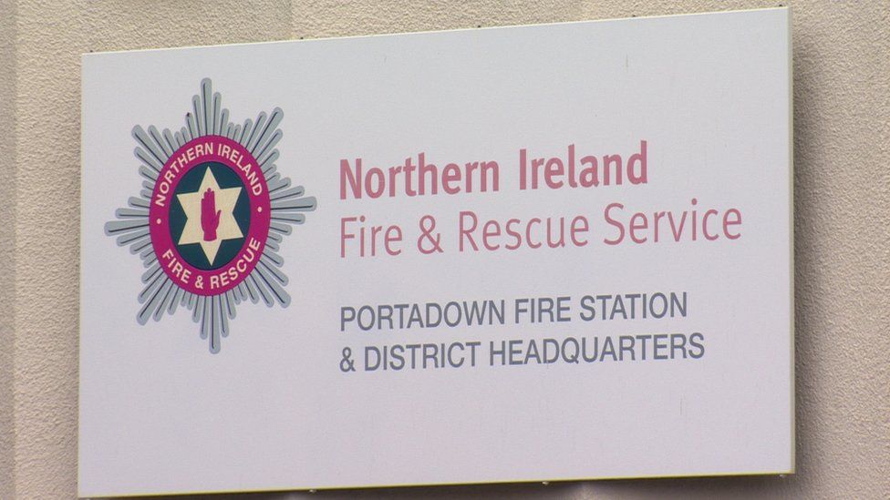 Portadown Fire and Rescue Service sign