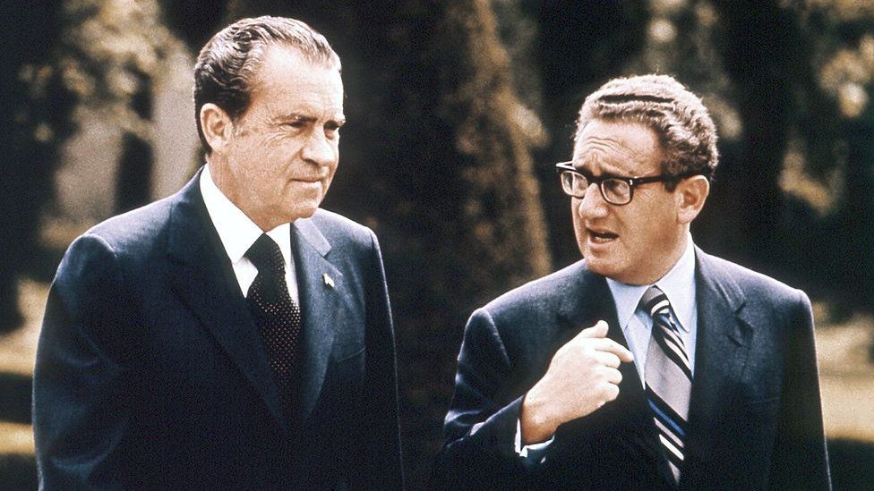 Richard Nixon and Kissinger