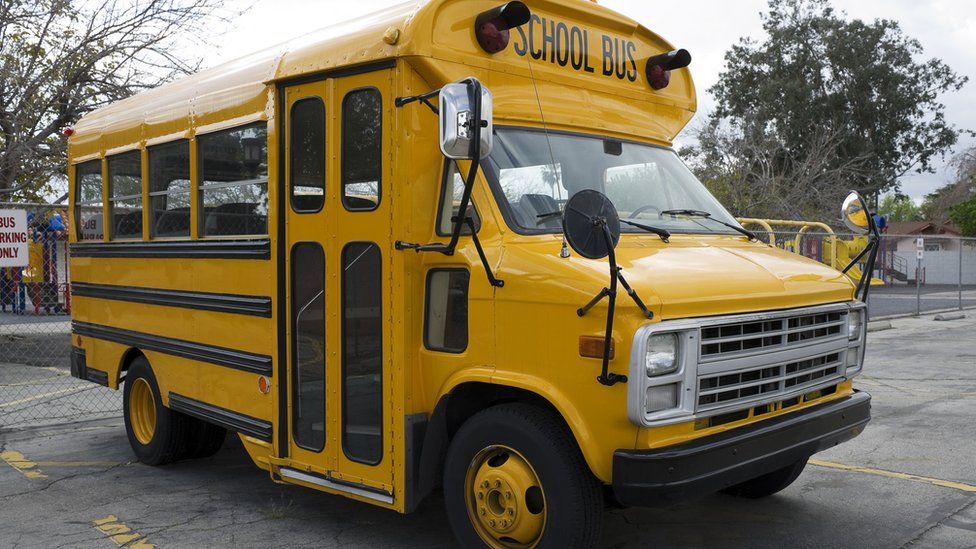 Stock image of a school bus