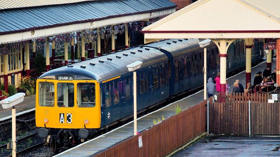 heritage train at Bolton Street Station