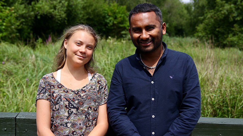 Greta Thunberg has been speaking to the BBC's Amol Rajan about her views and her life