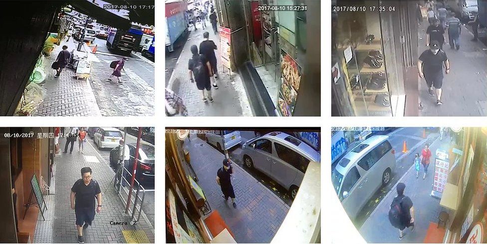 Factwire screenshots of CCTV images of Howard Lam