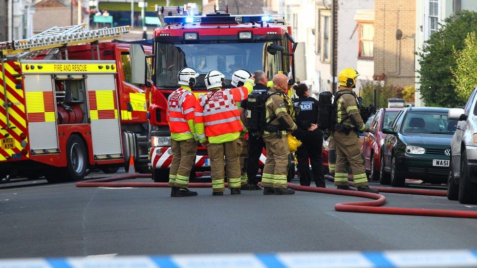 Ryde: Suspected arson at derelict building - BBC News