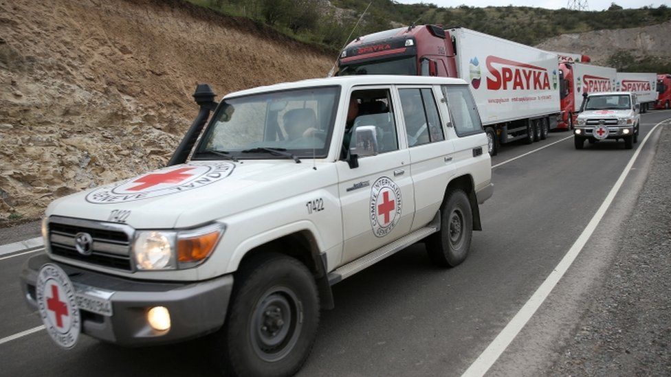 Red Cross aid convoy