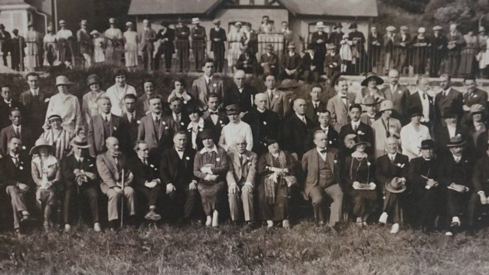 The League of Nations during their visit to Aberystwyth in 1926