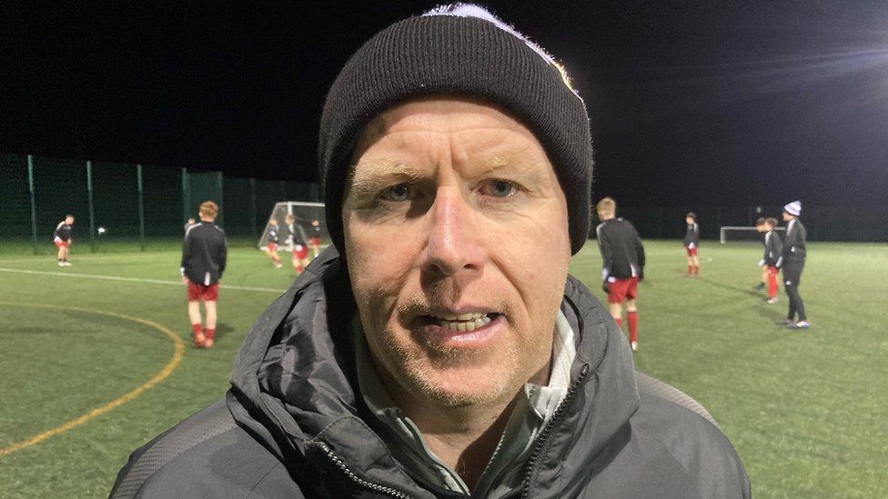Gareth Thomas, chairman of Halkyn Juniors Football Club