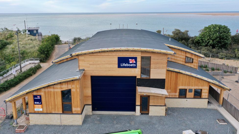RNLI Wells boathouse and lifeboat station