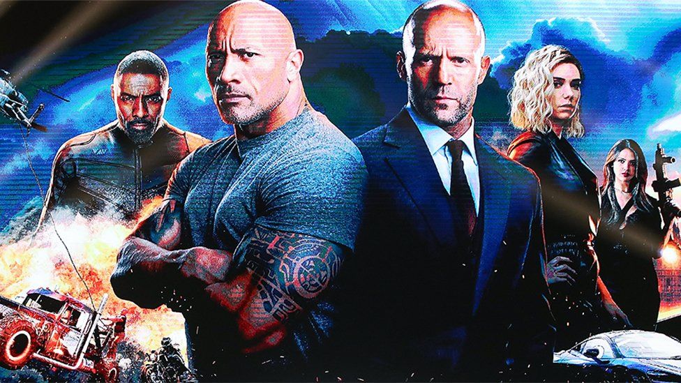 Poster of spinoff film Hobbs & Shaw