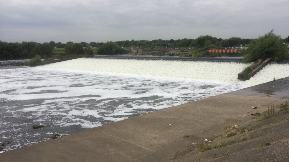 Weir on the River Trent