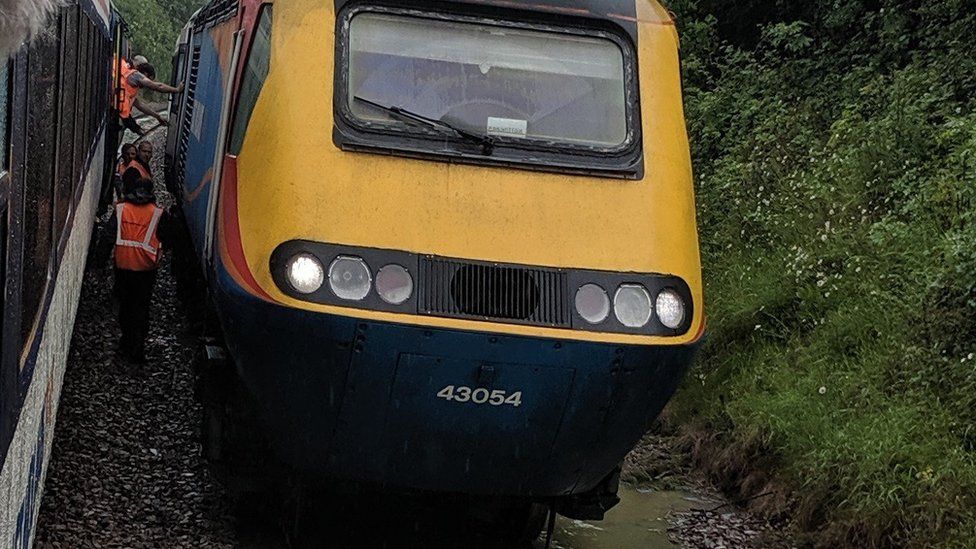 Train stranded near Corby tunnel