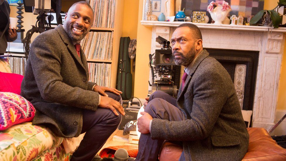 Idris Elba with Sir Lenny Henry