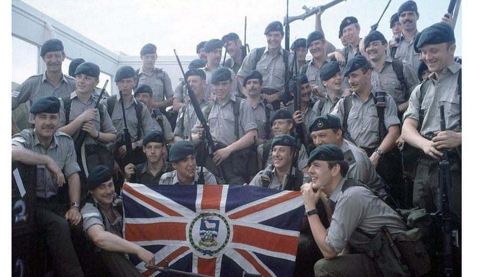 Royal Marines group photo from 1982