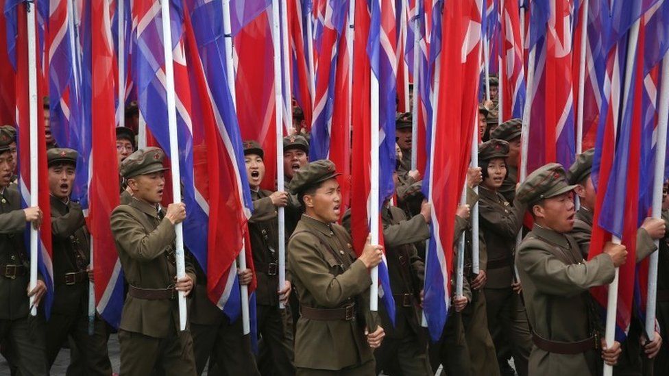 Parade in Pyongyang, 10 May