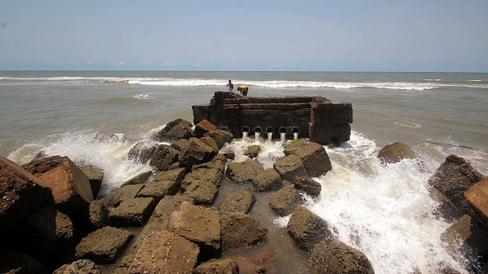 Cyclone Amphan - sea in Orissa