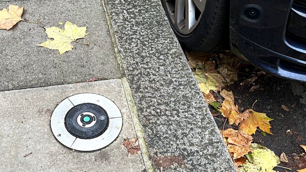 A Trojan Energy pavement-embedded charger in London.