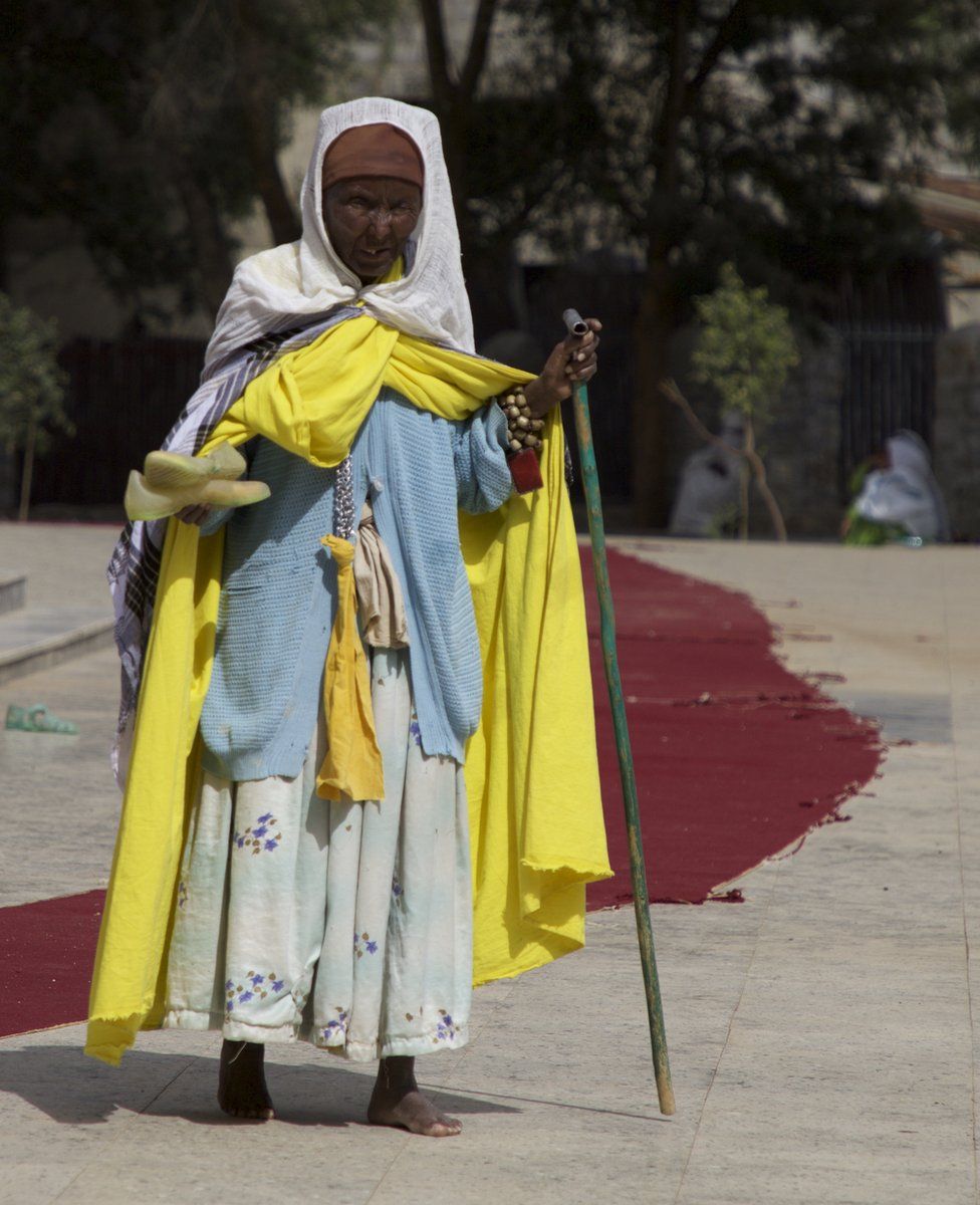 An Ethiopian nun at the Church of St Mary of Zion in Axum