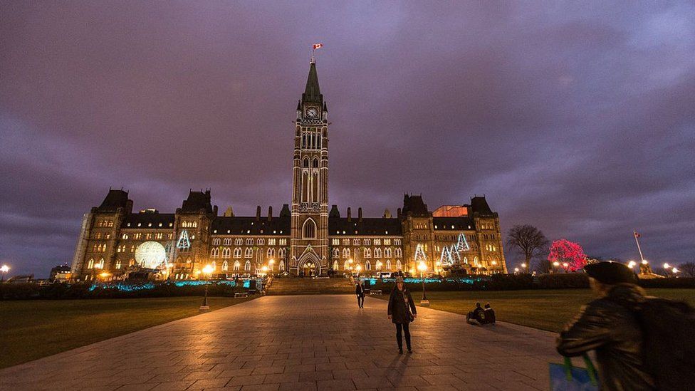 Parliament building in Ottawa, Canada