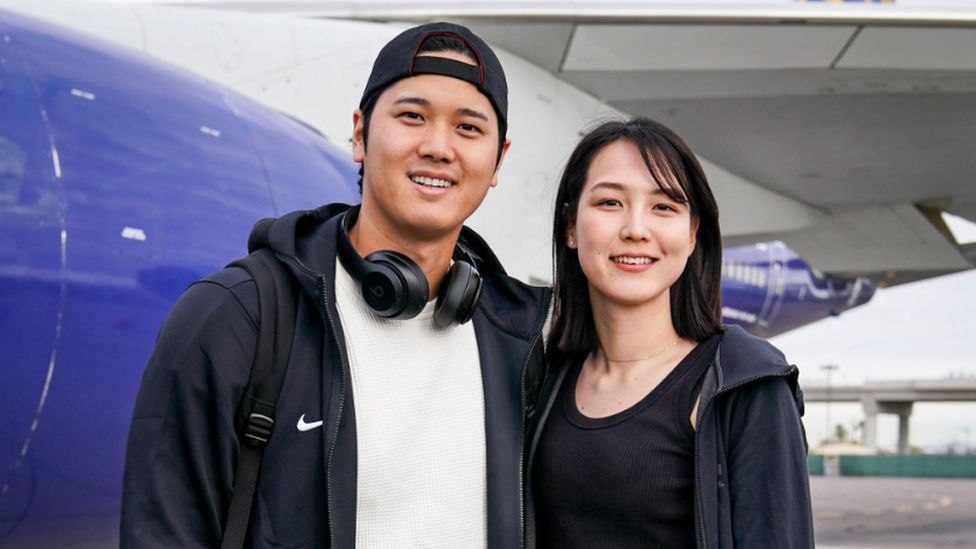 Shohei Ohtani and Mamiko Tanaka