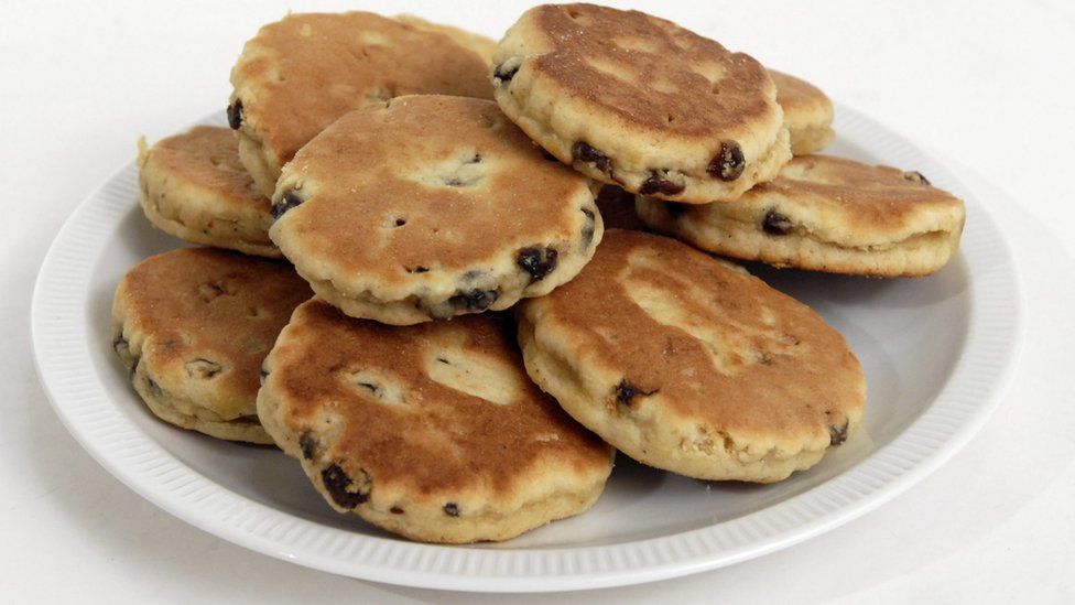 A plate of Welsh cakes