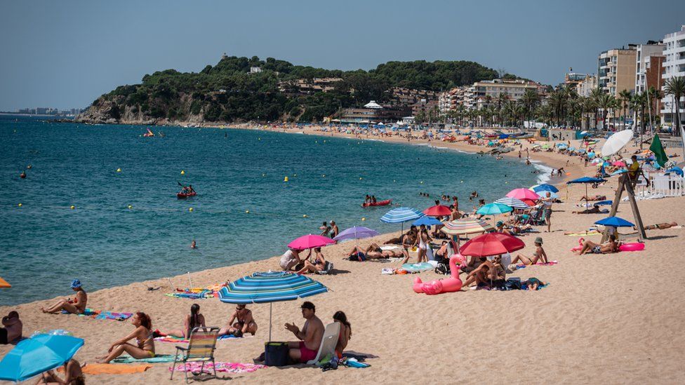 View of Lloret de Mar beach, Spain