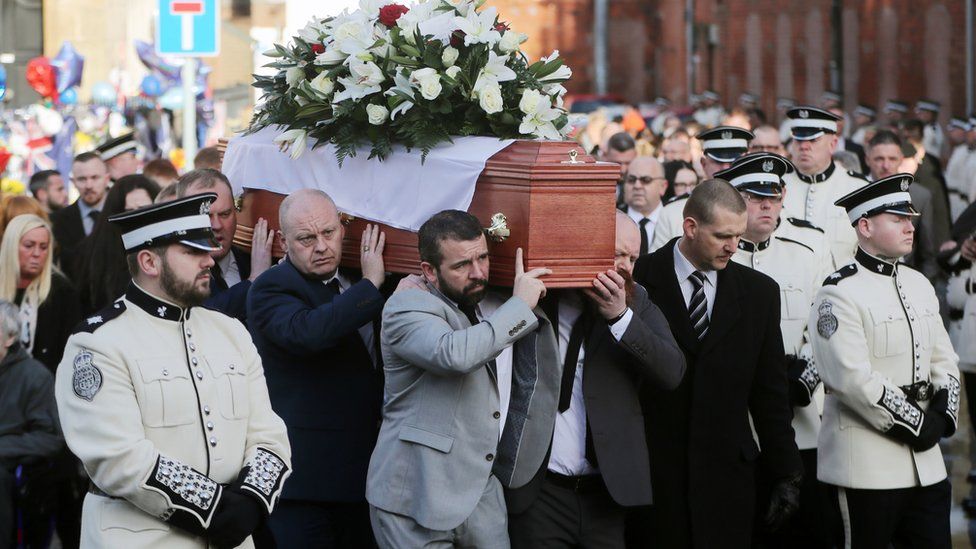 Ian Ogle's funeral