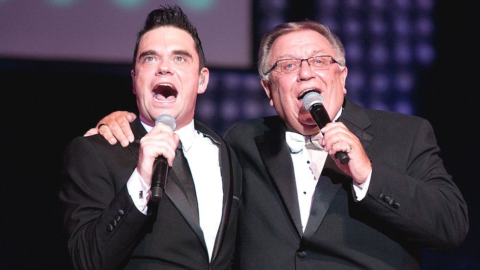Robbie Williams with dad Pete Conway