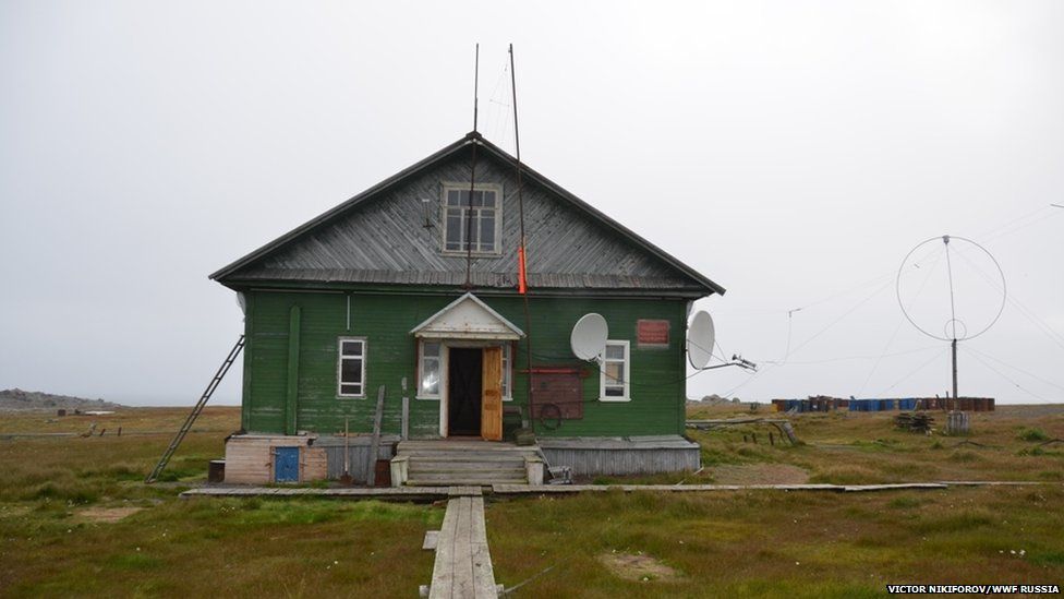 A remote weather station in northern Russia