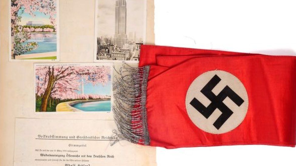Nazi memorabilia items that were auctioned by Whyte's of Dublin