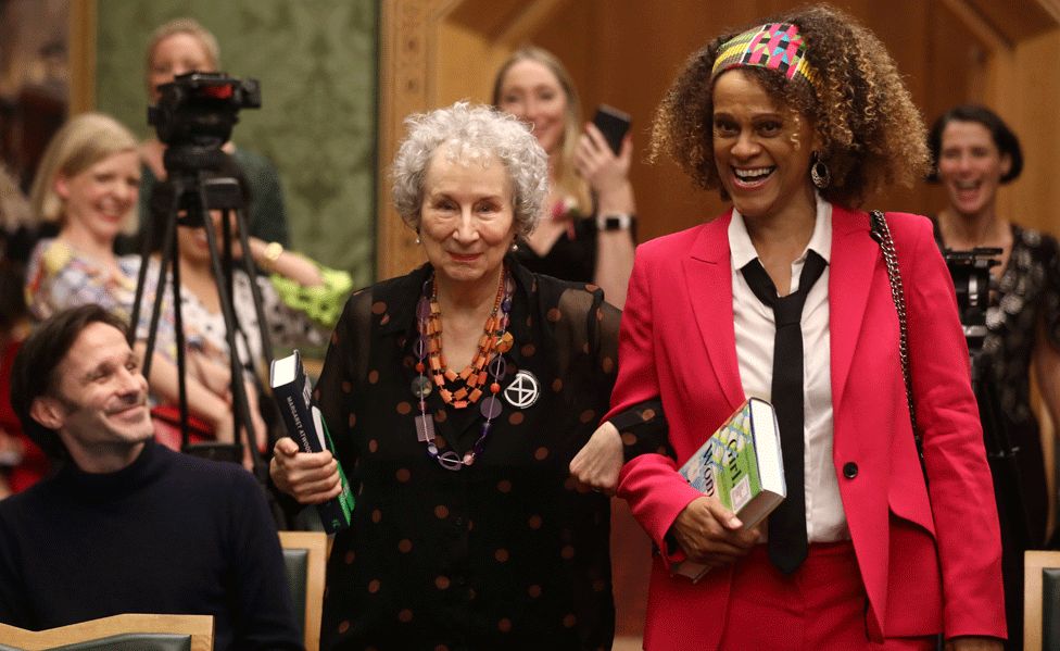Margaret Atwood (left) and Bernardine Evaristo
