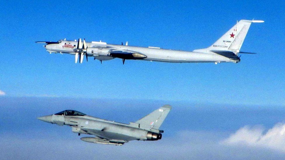 RAF and Russian aircraft