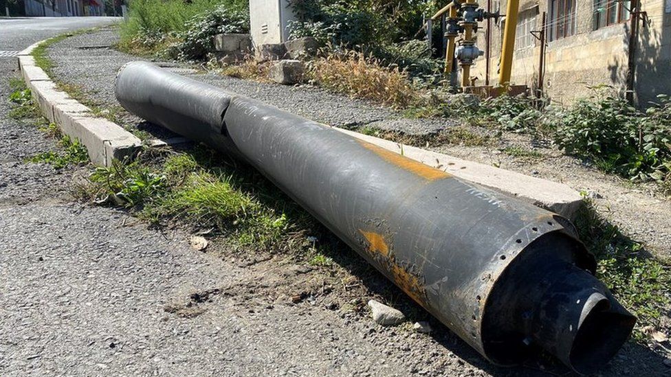 Long-range missile debris, Stepanakert, 12 Oct 20