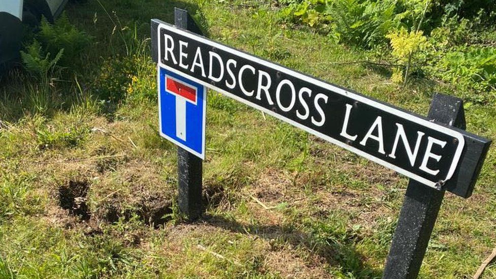 The letters were found at the junction of Readscross Lane and the A146 in Hales, near Loddon in Norfolk
