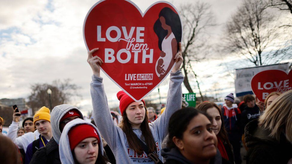 Thousands gather for first postRoe March for Life BBC News