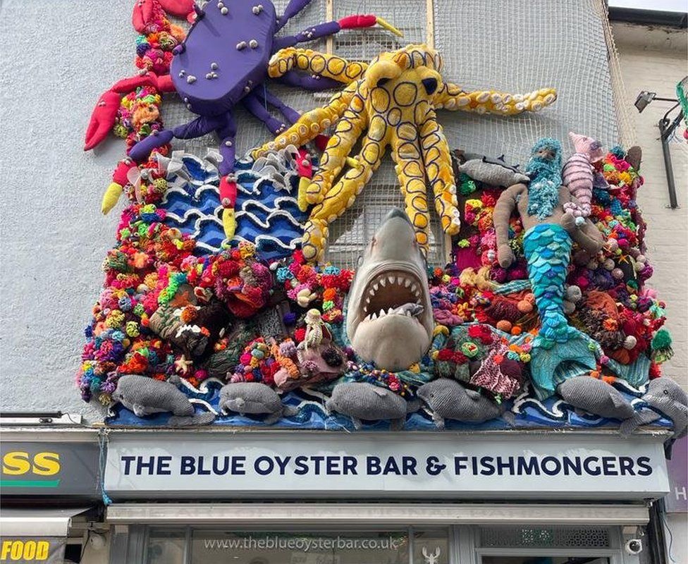 The display at the Blue Oyster Bar