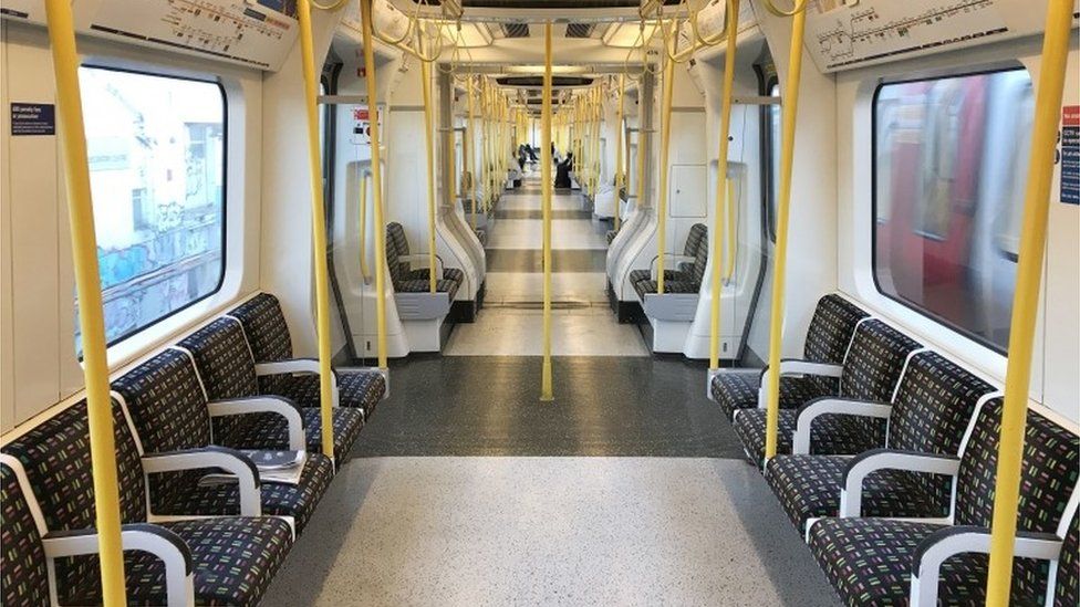 Empty Tube train