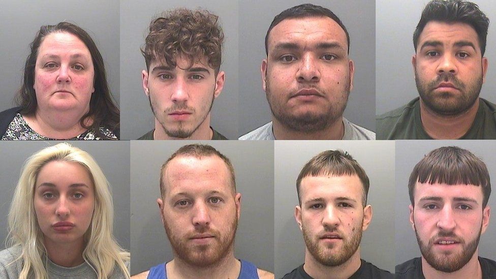 The gang members jailed on Friday