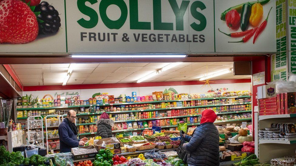 Oastler Market fruit and veg stall