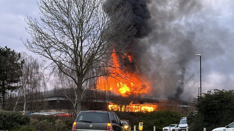 Coventry office fire 'most likely' started deliberately - BBC News