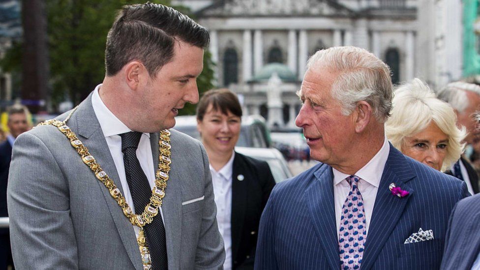 John Finucane and the then Prince Charles