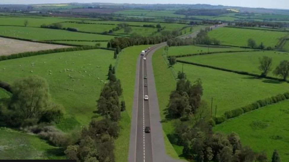 An artist's impression of the Melton bypass