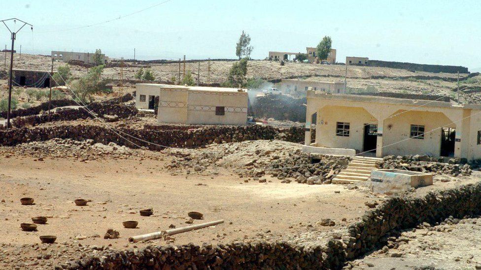 Houses in the al-Lujat area in north-eastern Deraa province (25 June 2018)