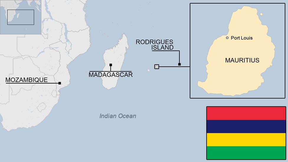 map of Mauritius