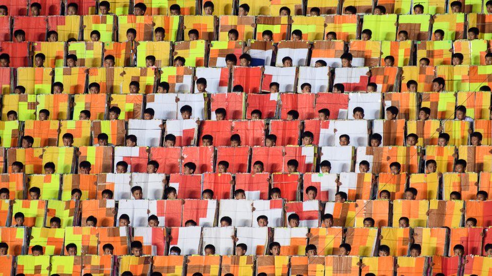 Mass Games performance in Pyongyang