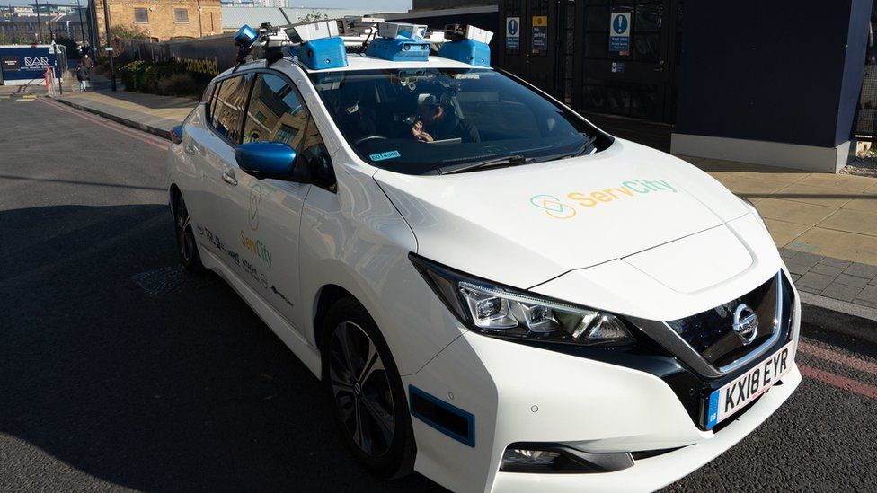 The self-driving car included in the trial