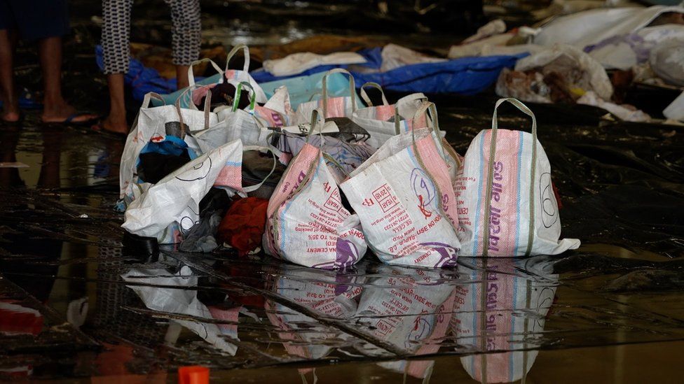 Belongings of the victims