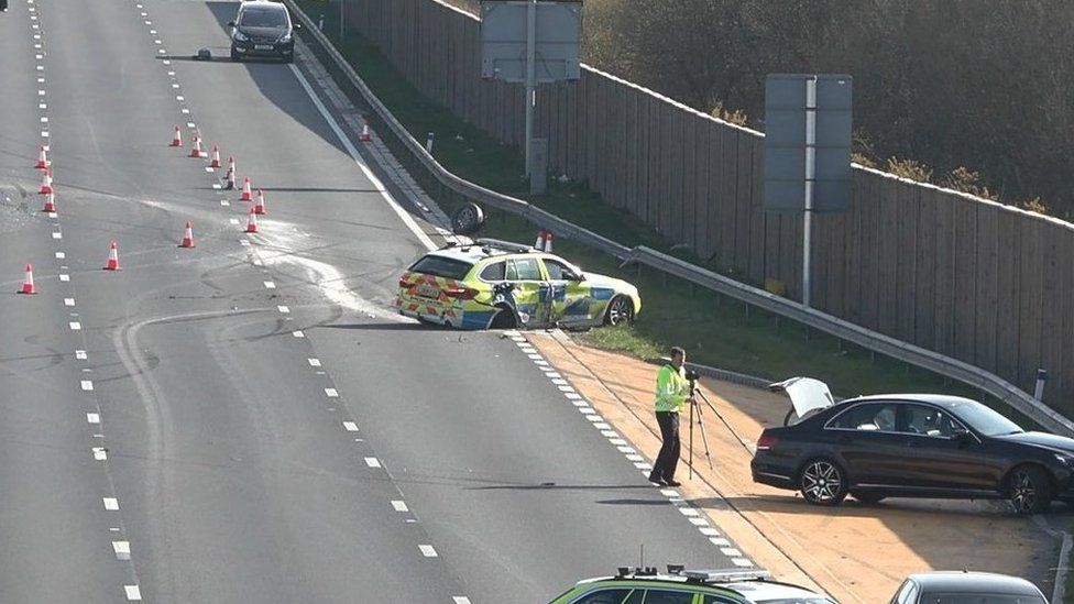 M23 pursuit leaves two police officers and person injured BBC News