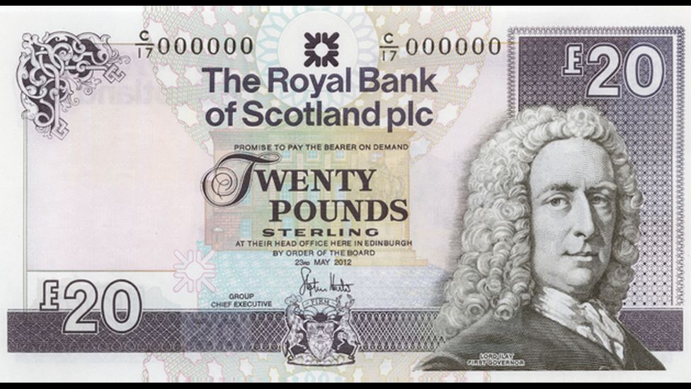 RBS £20 note paper