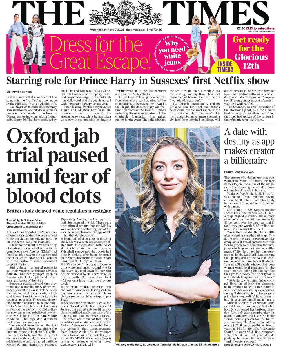The Times Wednesday